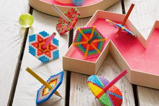 Easy crafts for kids illustrated by Spinning top craft idea for kids