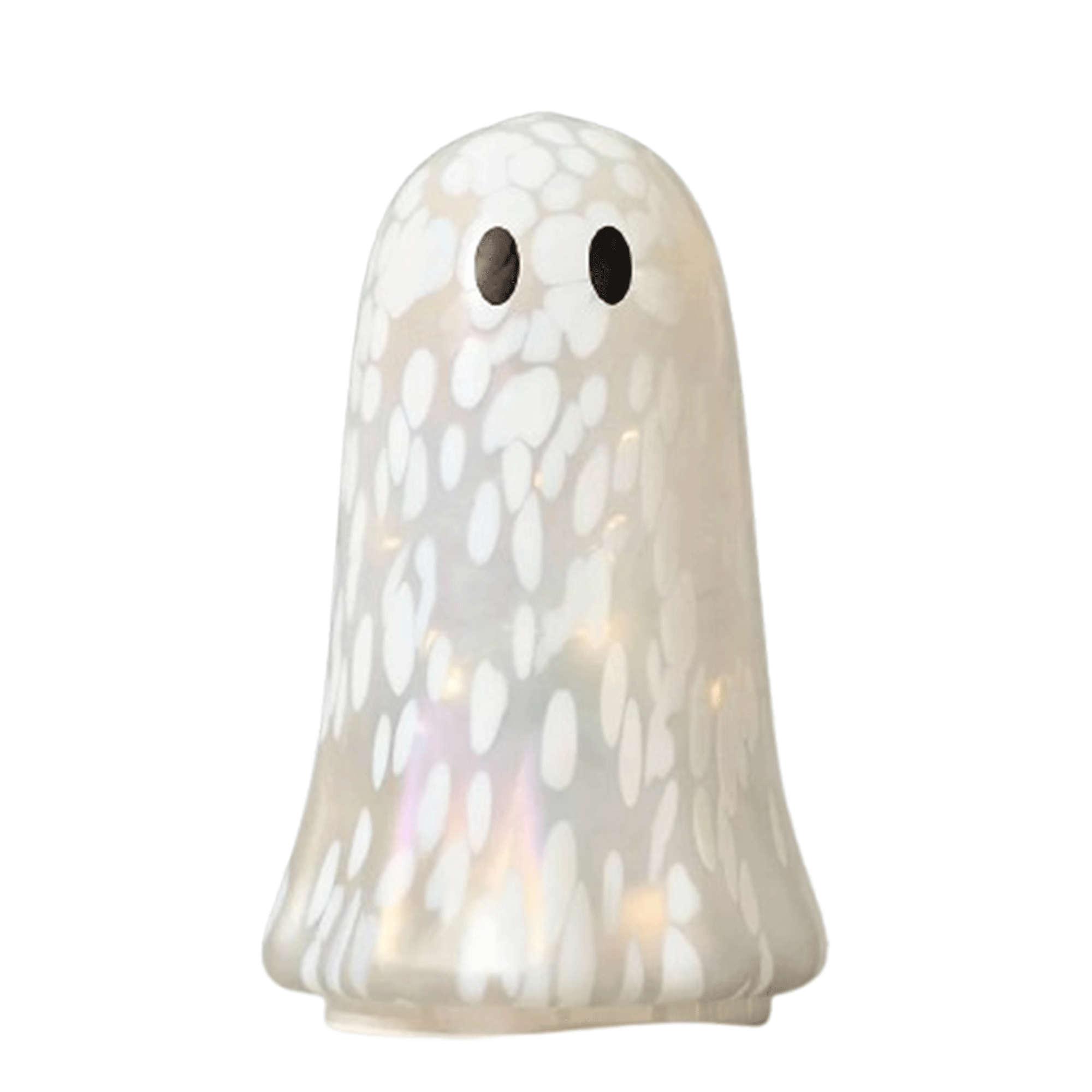 Anthropologie, Light Up Confetti Glass Ghost
