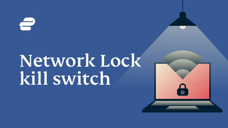 Illustration to show the ExpressVPN Network Lock kill switch