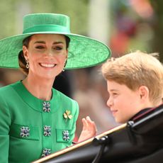 Kate Middleton looks lovingly at Prince George