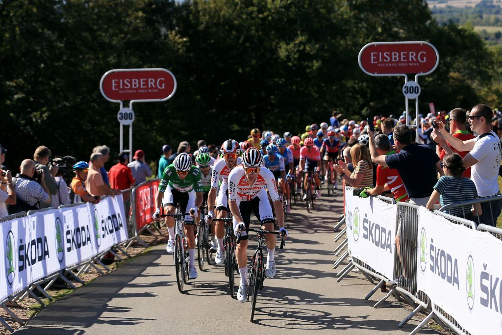 Mathieu van der Poel on the final climb