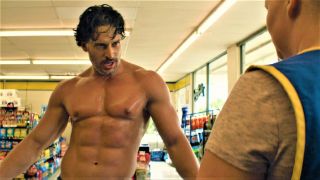 still frame of Joe Manganiello in Magic mike.