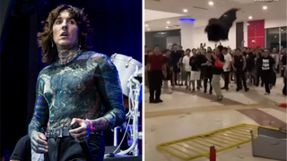 Photos of Oli Sykes and fans rioting
