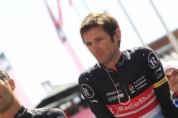 Frank Schleck before the start of stage 3.
