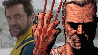 Old Man Logan in Marvel Comics and Hugh Jackman as Wolverine in Deadpool & Wolverine