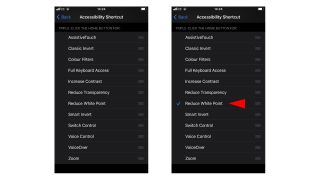 Screenshots of how to use accessibility features on iPhone