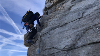 what is free soloing: laddered section