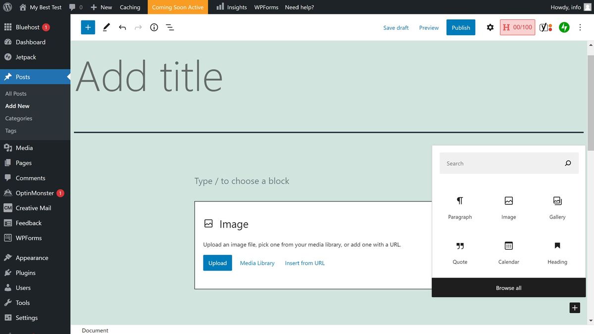 Bluehost website builder review