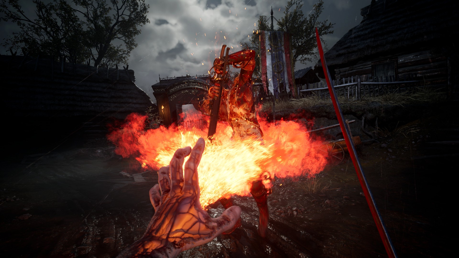 Shooting flames from your hand in Valor Mortis