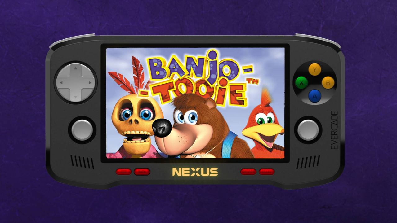  Best-in-class emulation from over five decades of gaming - The Evercade Nexus is a brand new cartridge-based handheld with thumbsticks, local multiplayer support, and a bonus N64 Banjo-Kazooie collection 