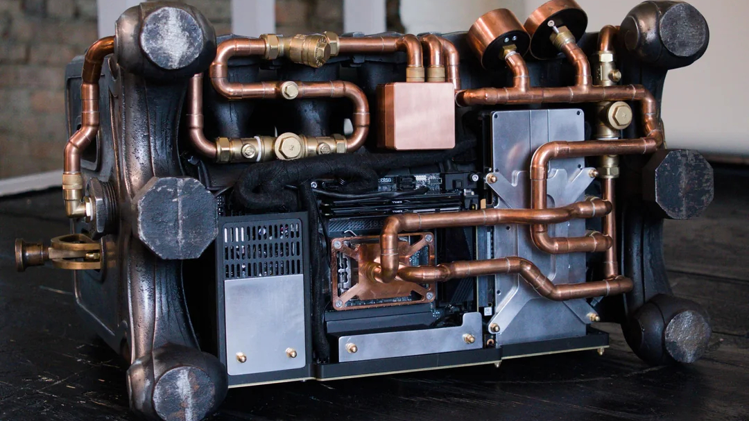 Custom cast-iron gaming PC from Billet Labs
