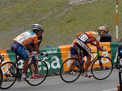 Francisco Mancebo (Illes Balears) looks ahead to the summit finish in Ordino Arcalis.