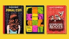 Book covers of Final Cut by Charles Burns, Blurry by Dash Shaw and Ginseng Roots by Craig Thompson
