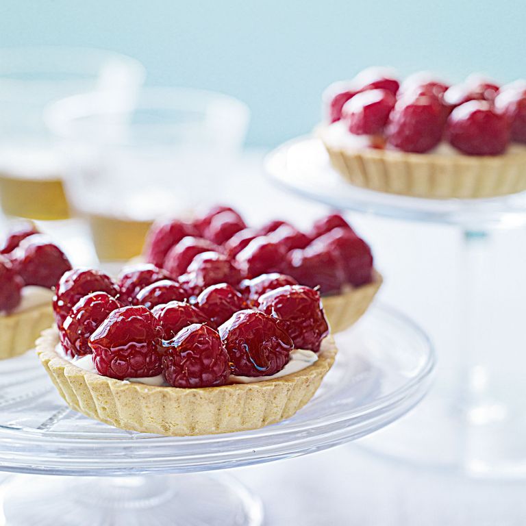 Raspberry and Basil Tartlets Dessert Recipes Woman & Home