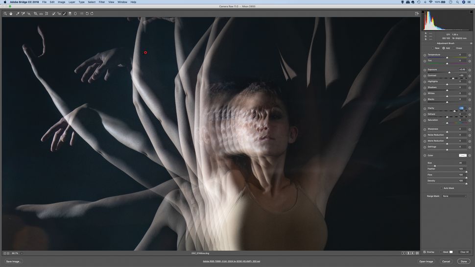 Stroboscopic portraits staccato images using a strobe light for