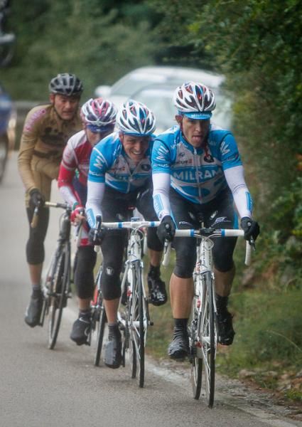 Team Milram did a fantastic job on the climbs today, keeping their leader Linus Gerdemann safe to take the win.