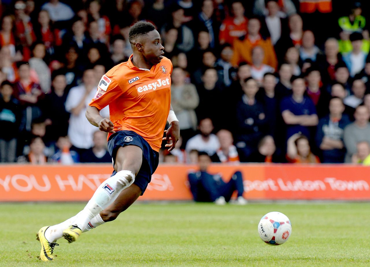 Pelly-Ruddock Mpanzu in action for Luton Town in the National League in 2014