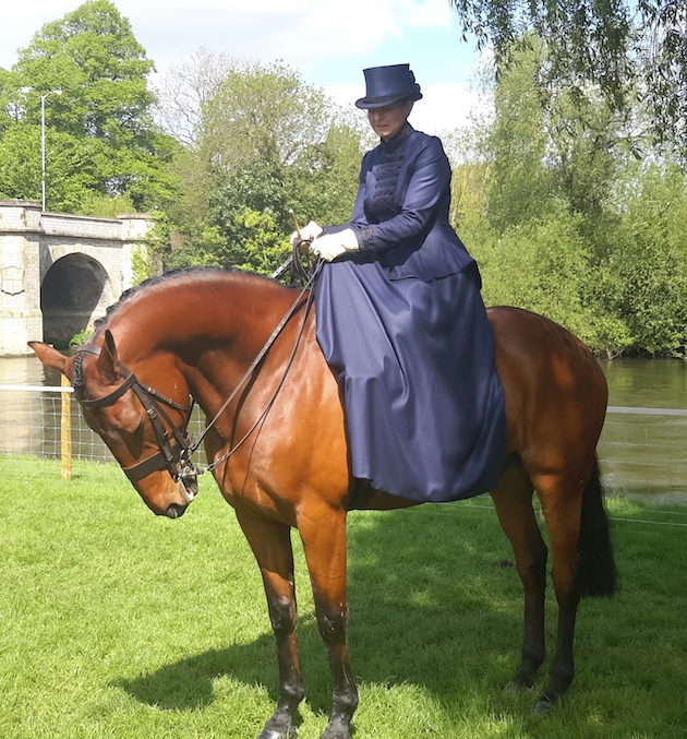 Amanda Firman in her new slimline side saddle costume