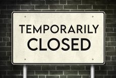 Temporarily Closed road sign information