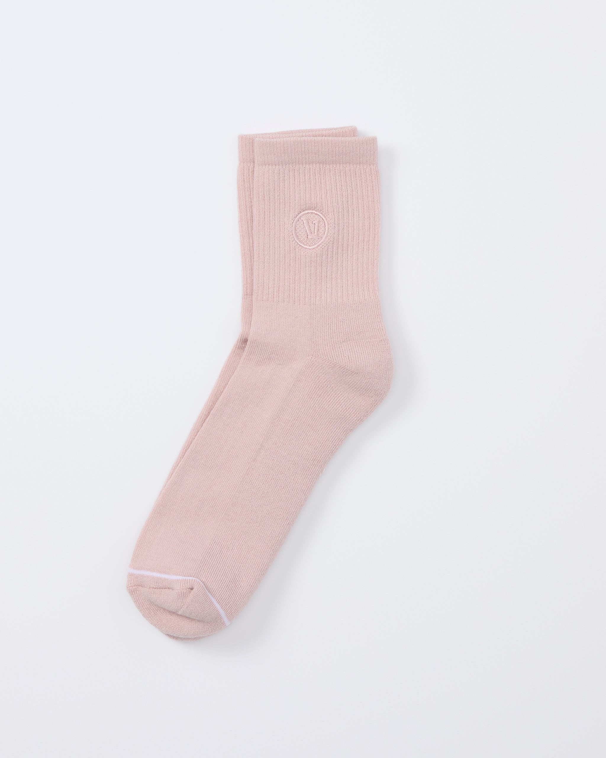 Half Crew Sock - Vintage Rose - S