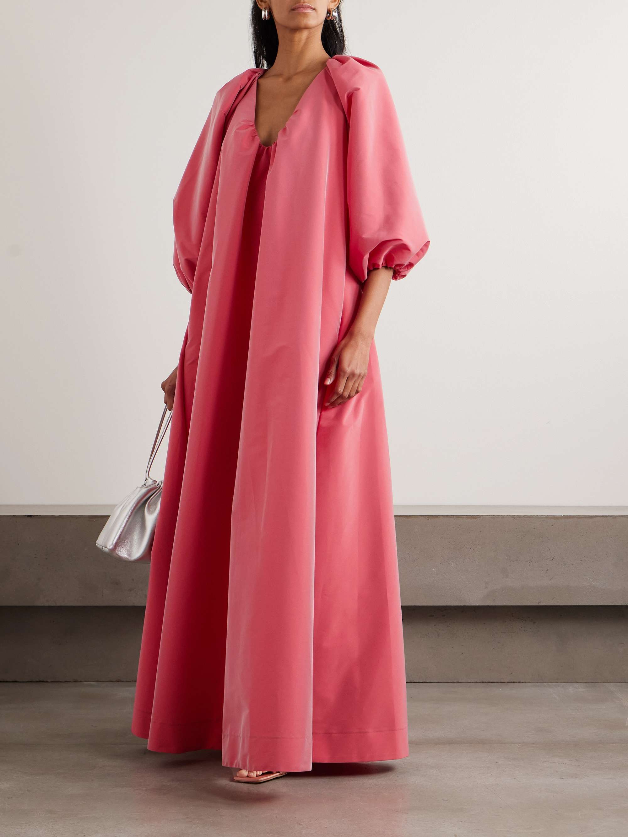 George Gathered Taffeta Gown