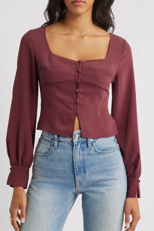 Matte Satin Corset Top