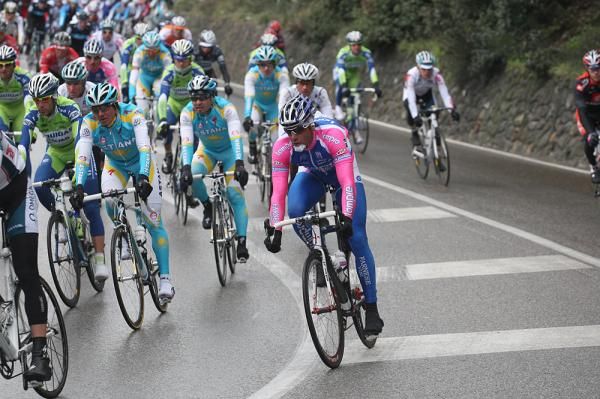 Alessandro Petacchi (Lampre) was taking no chances after crashing in training this week.