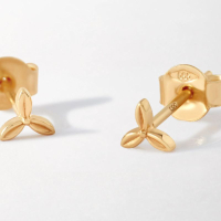 Edge of Ember Victoria Christmas Bauble - Solid Gold Stud Earrings: $240