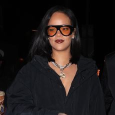 Singer Rihanna is spotted leaving dinner at Giorgio Baldi in Santa Monica on March 22, 2025