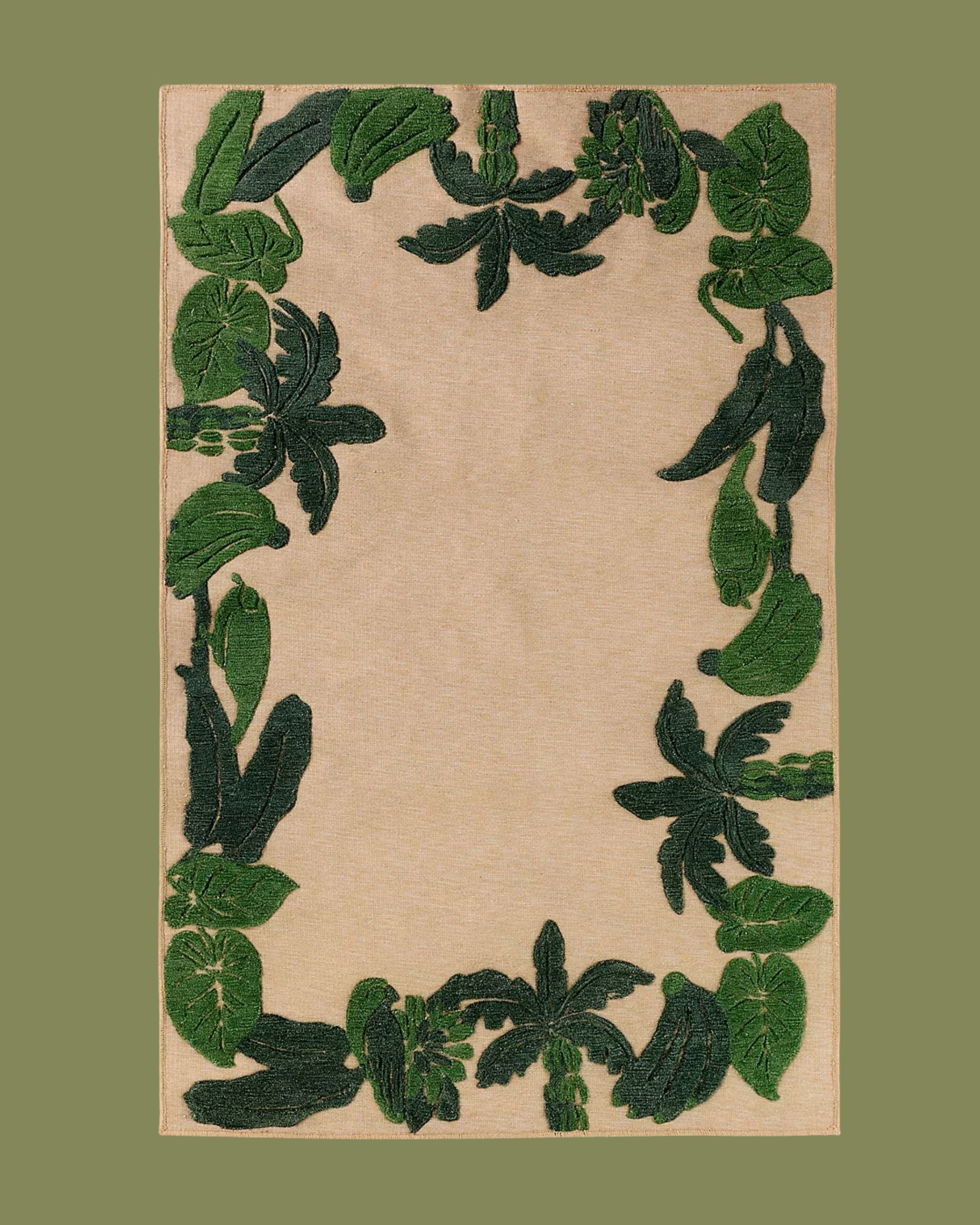 Anthropologie x Farm Rio, Tufted Indoor/outdoor Bananas Rug