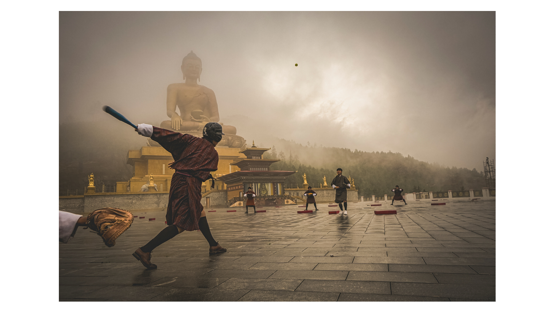 Photograph of the Buddha Dordennma Statue in Thimphu, Bhutan, by Matthew DeSantis, winner of the One Shot: Cities, Towns, Streets category in Travel Photographer of the Year 2024
