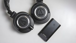The Zune HD and Audio Technica M50x headphones
