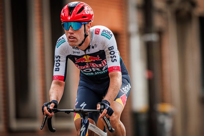 ROUBAIX, FRANCE - APRIL 13: Oier Lazkano Lopez of Red Bull - Bora - HansGrohe of Spain during the match between Paris v Roubaix at the Roubaix on April 13, 2025 in Roubaix France (Photo by Pim Waslander/Soccrates/Getty Images)
