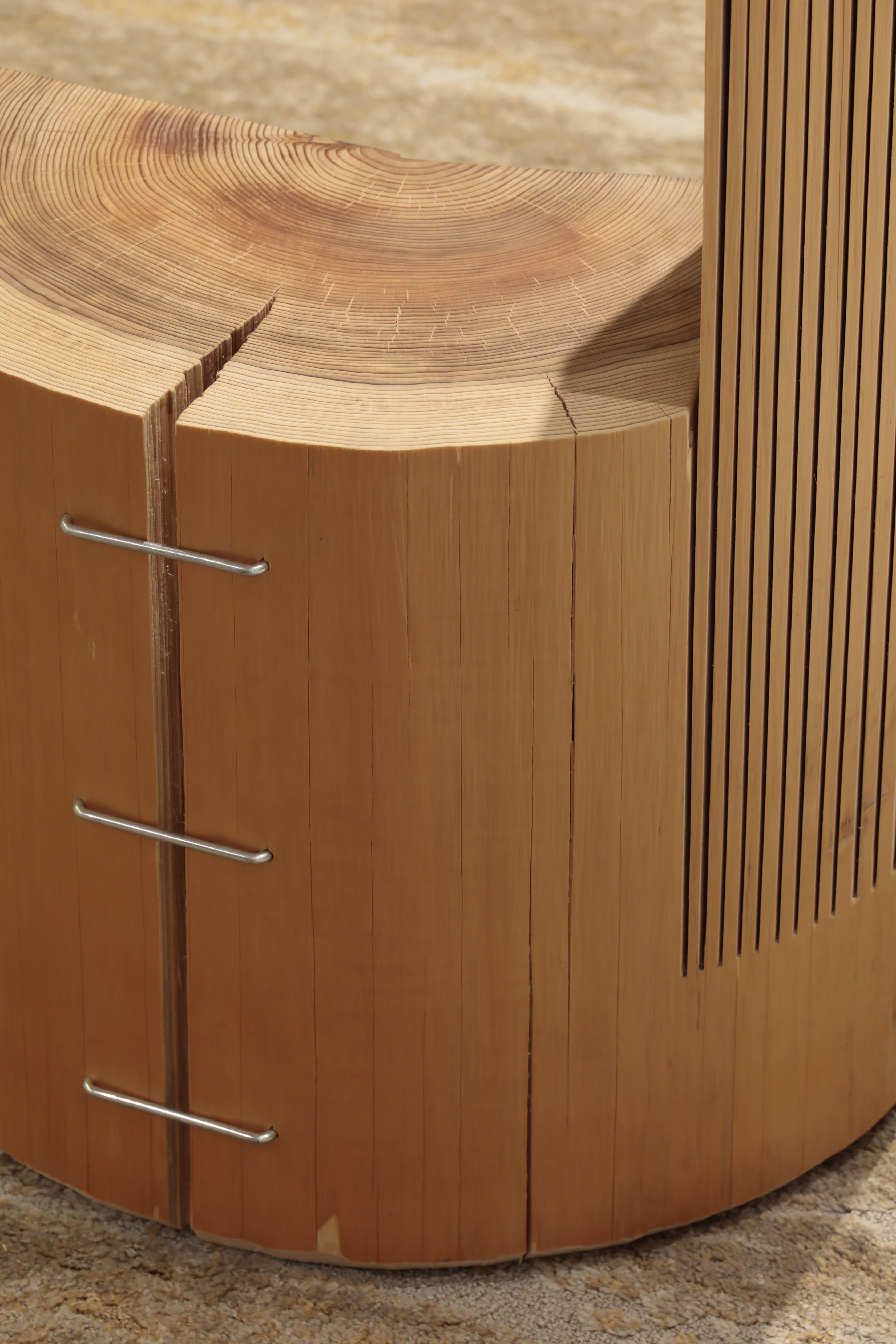 Cedarwood chairs by Max Lamb, details