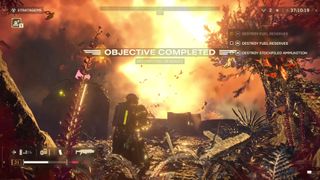 Destroying a Fuel Silo in Helldivers 2