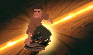 a still from the animated movie Treasure planet