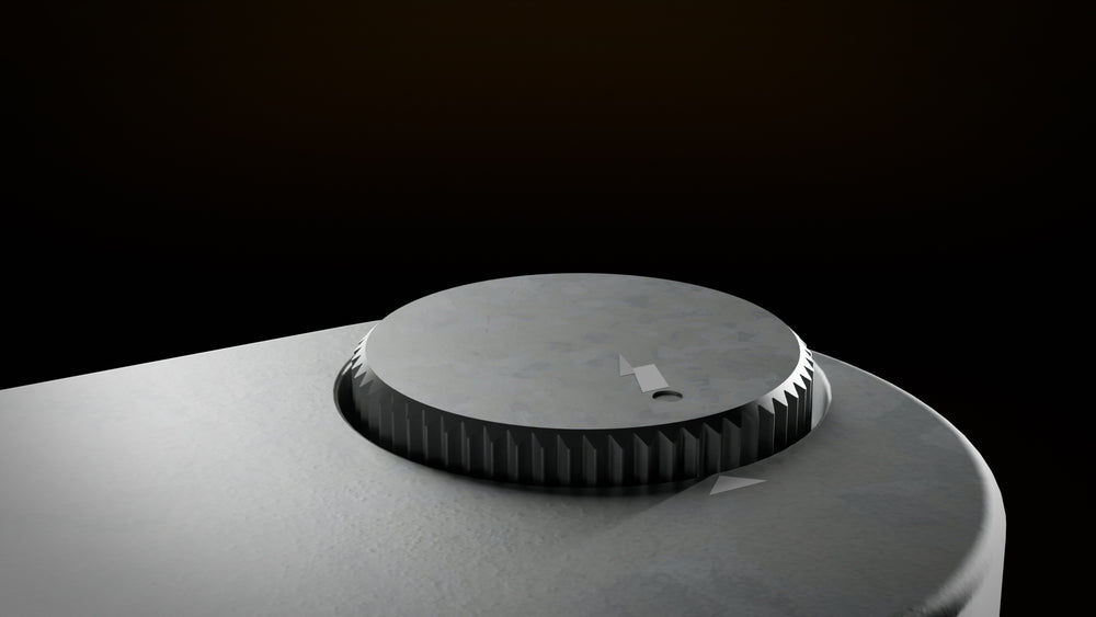 Echolens digital camera on black background