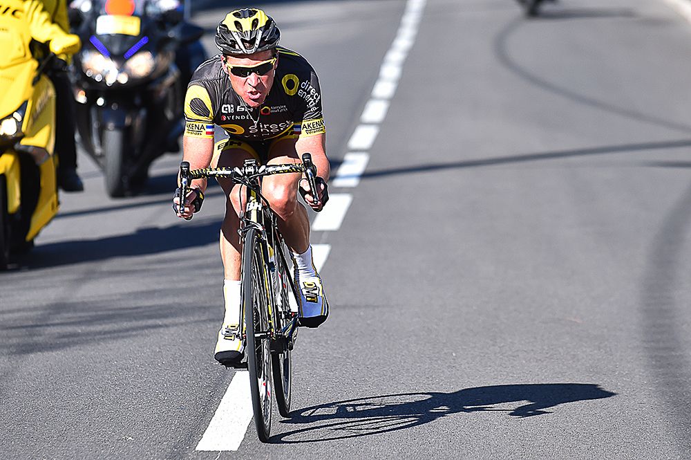 Thomas Voeckler solos to the win during stage 1 at Provence