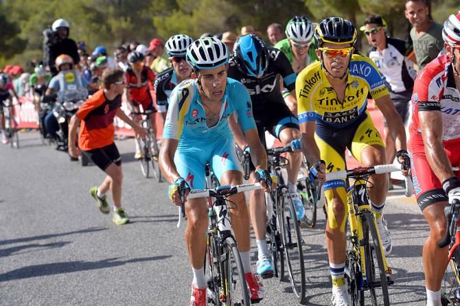 Fabio Aru and Alberto Contador