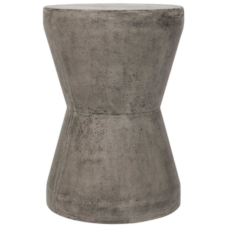 Safavieh Torre 17.3" Modern Concrete Indoor/outdoor Accent Table in Dark Gray