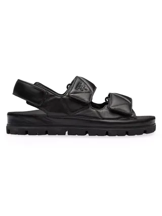 PradaPadded Nappa Leather Sandals