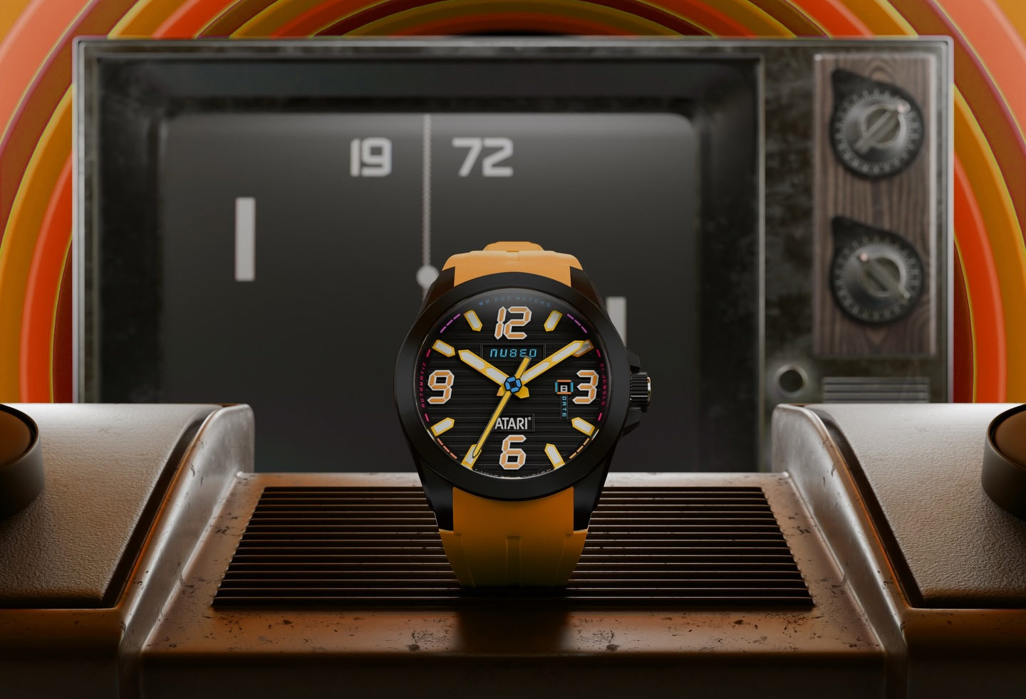 Nubeo Torrent Automatic Atari Rainbow Limited Edition timepieces 