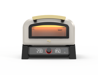 Front view of the Current Model P pizza oven on a white background