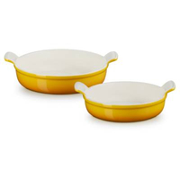 Le Creuset Stoneware Set of 2 Heritage Round Baking Dishes: was £85, now £42 at Le Creuset