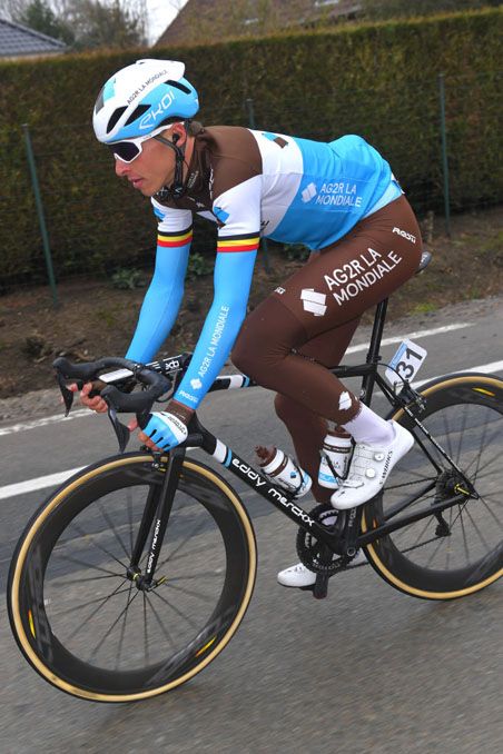 Oliver Naesen (AG2R La Mondiale) in Omloop Het Nieuwsblad
