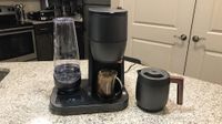 Café Specialty Grind and Brew Coffee Maker being reviewed in writer's home