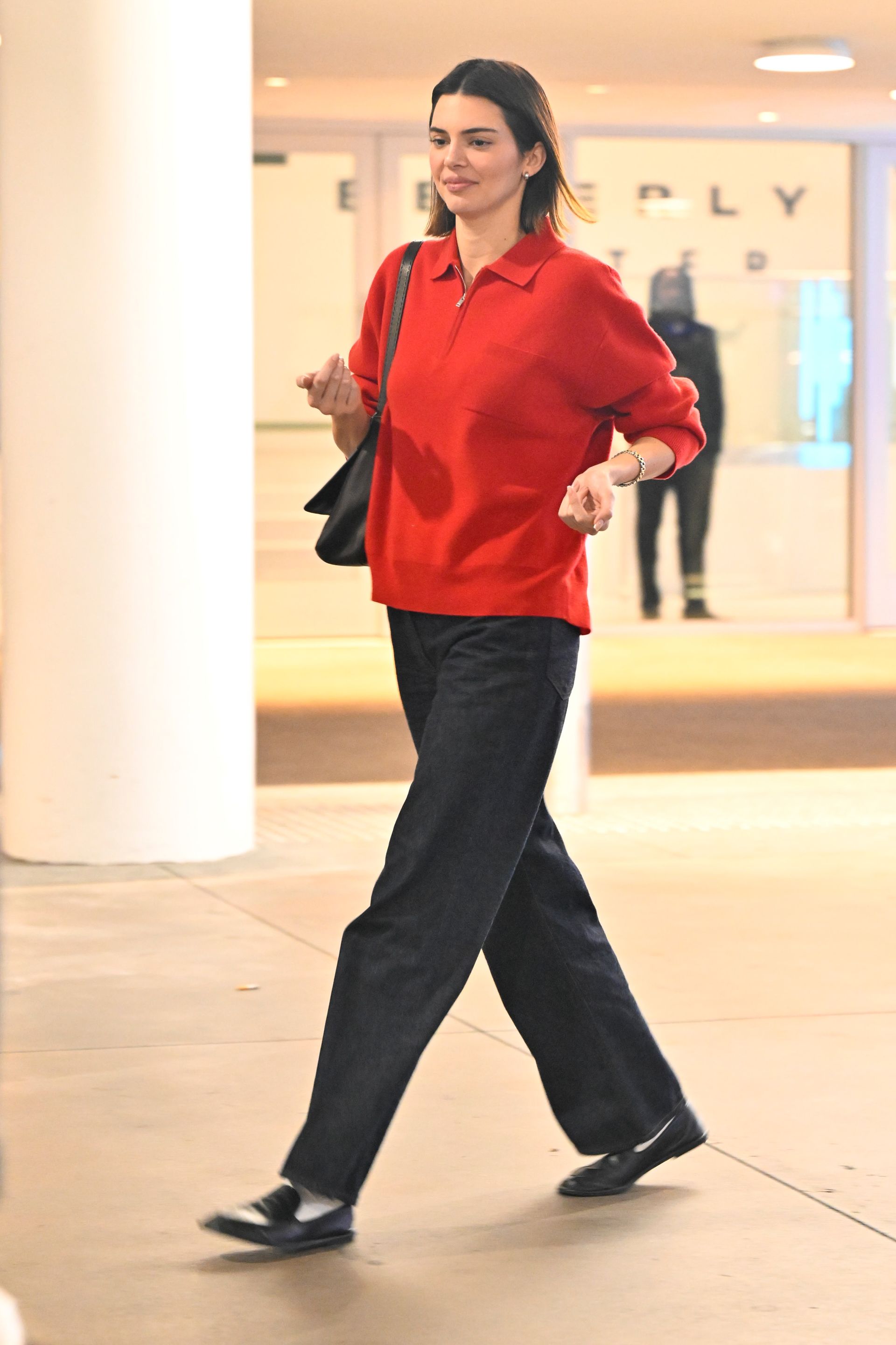 Kendall Jenner in a polo sweater
