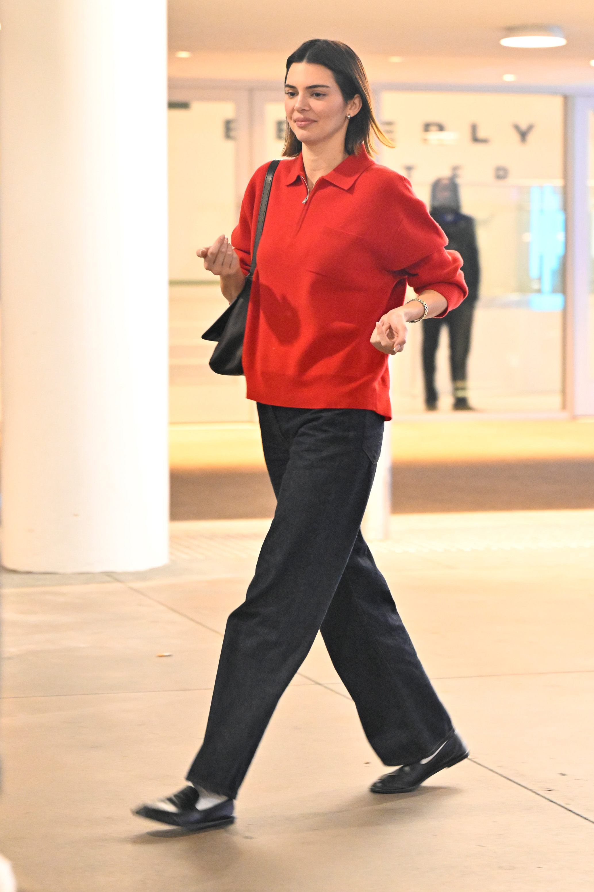 Kendall Jenner in a polo sweater