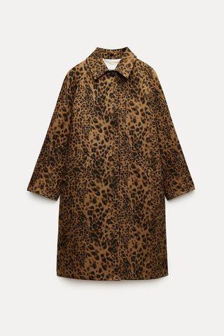 Zara leopard print coat