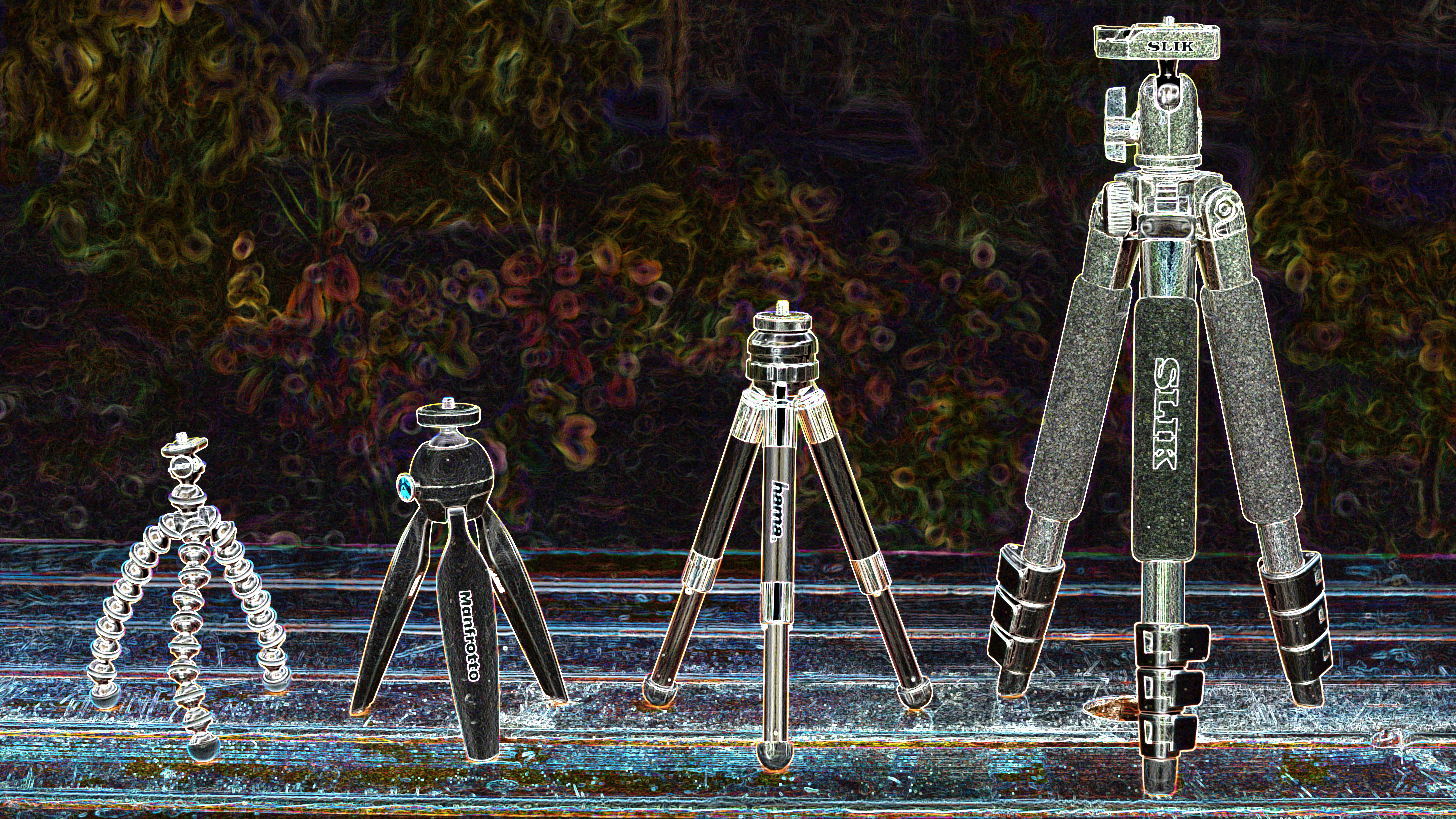 Group of tripods